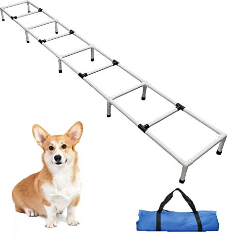 MKSY Dogs Agility Training Ladder, Dog Workout Equipment Dog Obstacle Course Pet Outdoor Game