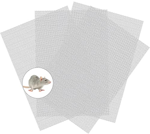 Houdao 4 Pezzi Rete Metallica Maglia Piccola Rete Acciaio Inox 210x300mm Rete Metallica Fine per Filtro di Ventilazione Fai da Te Finestre e Giardino di Sicurezza