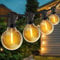 Outdoor Lights Mains Powered, ZYRIVON 10M/33FT 20+2 LED Garden Lights, Shatterproof Waterproof Outside Lights, Warm White String Lights for Garden, Yard, Wedding, Christmas, Gazebo, Fence, Roof, Party