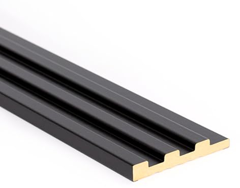 Bildershop-24 14er Set Bildershop-24 Abschlussleiste für Wandpaneele & Deckenpaneele Dekowa in Schwarz matt 262 x 10,7 x 1,5 cm