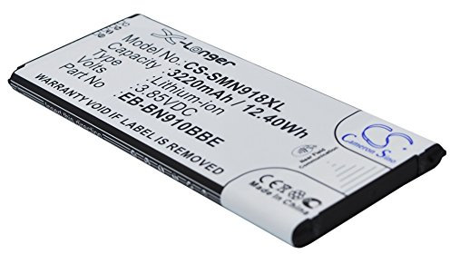 Cameron Sino Batterie de rechange pour Galaxy Note 4, SM-N910I, SM-N910K, SM-N910L, SM-N910M, SM-N910R4, SM-N910S, SM-N910T, SM-N910U, SM-N910V, SM-N910W8 PN : EB-BN910BBE 3220 mAh