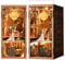 MiniCity Book Nook, Miniatur Puppenhaus Booknook Kit, 3D Holz Puzzle Buchstütze Bücherregal einfügen Dekor mit LED-Licht für Jugendliche und Erwachsene (Phantom of The Opera)