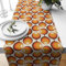 Geometrischer Vintage-Tischläufer, 1970er-Jahre Retro, 1960er-Jahre, grooviges Bauhaus, Küche, Esstisch, Dekoration für Zuhause, Party, Dekoration, 228 x 33 cm