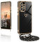 Handykette für Samsung Galaxy A52 4G/5G/A52S 5G Hülle mit Band,Handyhülle Samsung A52 4G/5G/A52S 5G mit Kette Love Design Galvanik Silikon Stoßfest Schutzhülle mit Kordel zum Umhängen Kameraschutz