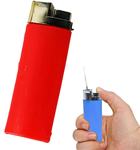 Trickfeuerzeug, Kniffliges Wassersprühfeuerzeug, Glattes ABS Wasserspritzfeuerzeug, Neuartiges Spielzeug für Kinder Jugendliche Studenten und Erwachsene (Farbe zufällig)