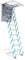 Dachbodenleiter, zusammenklappbare Dachbodenleiter, unsichtbare Dachbodentreppe, Trittleiter für den Umbau des Hauses, Teleskopleiter, ausziehbare Dachbodentreppe (M2 70 x 100 cm)