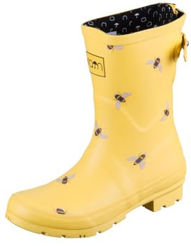Rajn Bee Mid UZW042 Damen Gummistiefel mit Bienenmotiv, Gelb (Yellow), Gr. 37