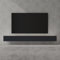doporro Meuble TV Bas 300x40,2x30cm Armoire TV Marron Clair + Gris Noir Mat Table de Télévision Salon avec Portes Meuble TV Suspendu MBTV02