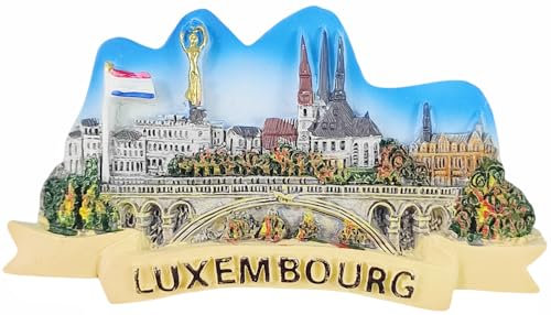 Luxembourg Refrigerator Magnet Travel Souvenir Fridge Decoration 3D Magnetic Sticker Craft