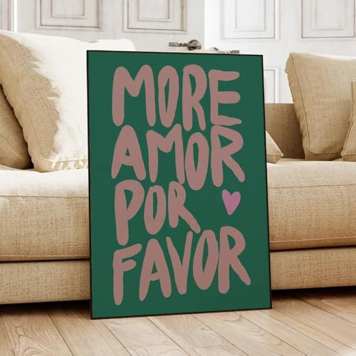 Mehr Amor Por Favor Schwarz Weiß Eklektische Liebe Zitat Wand Kunst Leinwand Poster Drucke Gemälde Bild Für Wohnzimmer Wohnkultur 50x70cm ohne Rahmen