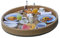 Pool Tablett Poolbar Schwimmend Serviertablett Rattan Schwimmendes Tablett Für Schwimmbad Runder Schwimmender Tisch Getränketeller Schwimmendes Tablett Für Pool