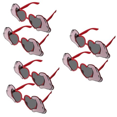 WRITWAA 6 Stk Sonnenbrille halloween brillen kinder ferngläser Fotobrille eyepatches sonnenrbille rave on Scherzbrille kreative Brillen dekorative Brillenrequisiten lustige Partybrille Abs