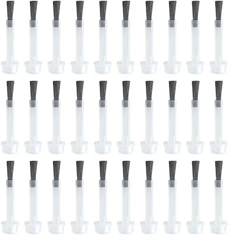 30 Pcs Nail Polish Brush Replacement Heads, Soft Bristle Nail Polish Brush, Nail Applicator Brush Head, Nail Gel Extension Brush, Nail Polish Brush Kit
