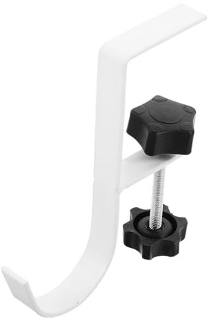 Uonlytech Pour Porte-monnaie De Table Clip à Main Pour Table Porte- De Table De à Main De Bureau Pour à Étagère à Pince Blanche Le Fer