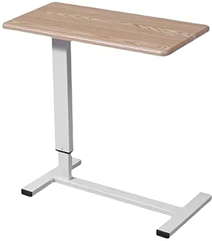 Moderner Beistelltisch in C-Form für Sofa, Laptop, Büro, 80 x 40 cm, mit versteckten Rollen, tragbare und stilvolle Möbel für Zuhause und Arbeitsbereiche