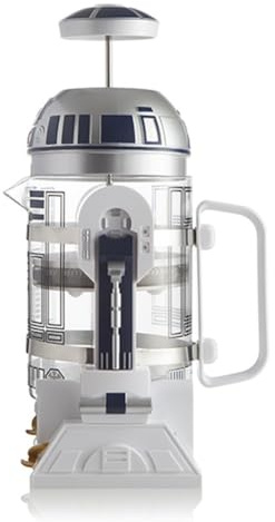 Quystetes Mocha Hand-Cranked Coffee Machine Robot Star French Coffee Maker Machine,24cm High