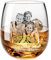 Justyling Verre à whisky personnalisé – Verre à whisky gravé avec photo et texte – Cadeau unique pour lui, elle, papa ou mari – Idéal pour un anniversaire, la fête des pères ou Noël