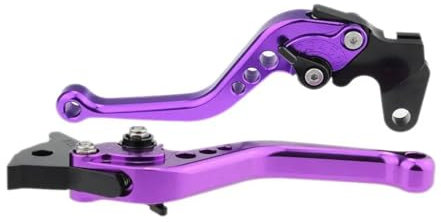 MRBVHGPKUT Leva Freno Frizione Moto Regolabile Accessorio per Y&amaha XT600E YZF350 TTR125 YBR125 DT125(Corto Viola)