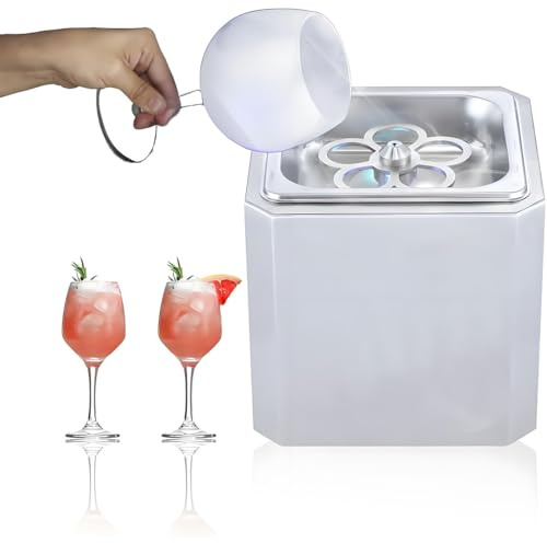 GJBMXSM Refrigeratore per Bicchieri CO2,Glass Chiller Istantaneo,Congelatore Rapido in 6 Secondi a -40°c con Luce LED, Refrigeratore per Bicchieri da Bar per Vino, Cocktail, Champagne, Birra