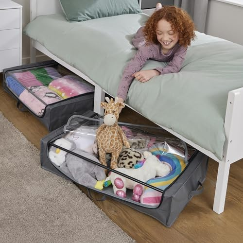 Liberty House Toys Underbed Storage Cart with Wheels (Pack of 2)