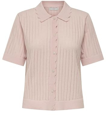 ONLY Onlelma Polo S/S Cardigan Knt Noos Cardigan a Maniche Corte per l'uso Quotidiano Donna (Pacco da 1)