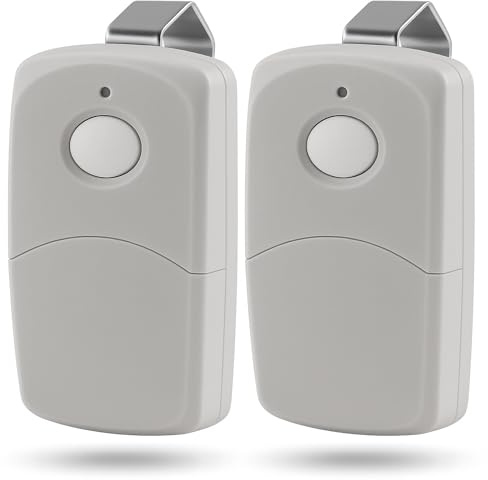 2 Pack Linear MultiCode 308911 Mini Garage Door Opener Remote 300MHz 10 DIP Switch Compatible with 306010 307010 3083