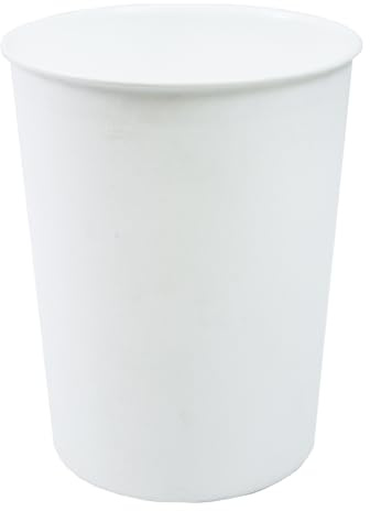 Lifestyle comfort ltd LSC Round Trash Can Bin Lightweight & Sturdy Plastic 5L Waste Paper Bin for Office Kitchen Bedroom & Bathroom Waste Basket Garbage Can Home Office Accessories (PACK OF1, WHITE)
