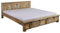 MASSIVMOEBEL24.DE Railway Bett Mango 180x200, Farbe:Natur lackiert