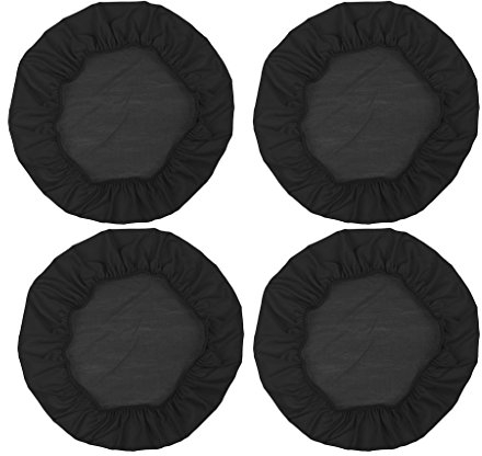 B Blesiya 2/4er Stretch Stuhlbezug StuhlStartseite Stuhlüberzug Startseite für Stuhl Hocker, 4 Stück schwarz