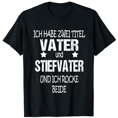 Vater Stiefvater Familien Weihnachtsgeschenk Vatertags Shirt T-Shirt