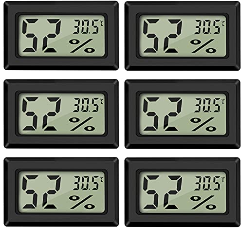 Thlevel Mini Digital Thermometer Temperatur Luftfeuchtigkeitmessgerät Hygrometer für Gewächshaus Wohnzimmer