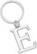 Freedale Keyring Letter - Initial Alphabet Key Ring Charm (E) Silver