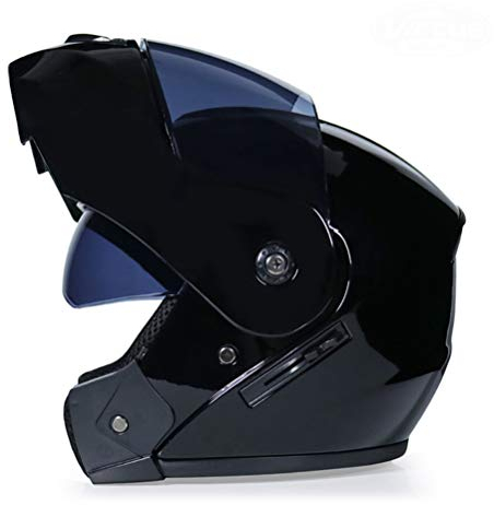Generic Klapphelme Motorräder Sichere Motorradhelme Doppelvisiere Klapphelme Warm Winddicht Sand Staubdicht