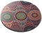 Destination Vinyl Ltd Floral Pattern Mandala Indian Ethnic - Flexible Round 5mm Rubber Mouse Mat Pad Office Home Novelty Printed Desk Accessory 12762