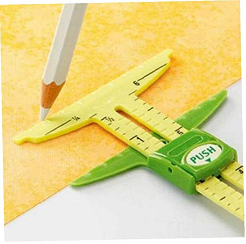 CULER 5-in-1 Nähwerkzeug: Messgerät aus Kunststoff und Metall für Patchwork, Nähen, Werkzeug-Zubehör, Home Use