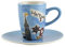 440s Mila Keramik Espresso-Tasse mit Untere Motiv Hamburg | MI-88007 | 4045303880078