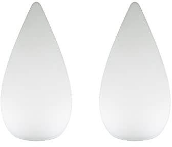 2er Set Outdoor Bodenleuchten 38cm per USB aufladbar mit RGB Farbwechsel