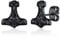 FaithHeart Punk Earrings for Male Vintage Viking Thors Hammer Studs Earring Black Stainless Steel Mjolnir Ear Jewelry Nickle Free