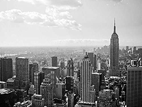 1000-Teiliges Holzpuzzle New York In Schwarz-Weiß Großes Puzzle-Spiel Für Erwachsene Und Jugendliche