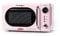Nostalgia Retro 0.7 Cubic Foot 700-Watt Countertop Microwave Oven, Pink