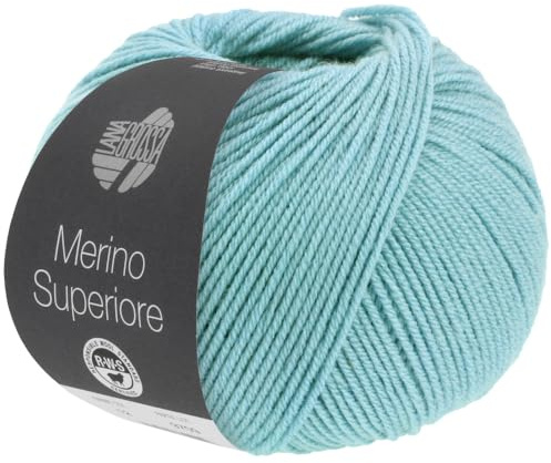 LANA GROSSA Merino Superiore | Pure, extrafeine Merinowolle waschmaschinenfest und filzfrei | Handstrickgarn aus 100% Schurwolle (Merino extrafein) | 50g Wolle zum Stricken & Häkeln | 180m Garn FB23