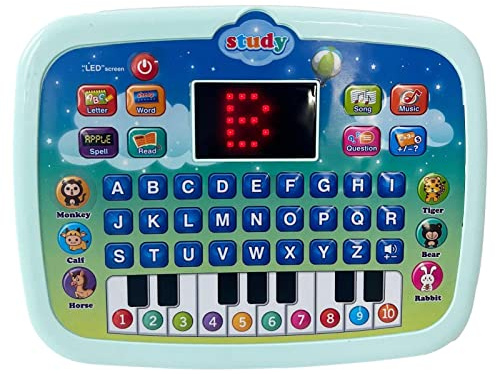 VENTDOUCE Ordinateur Portable pour Tout-Petit - Ordinateur Portable éducatif pour Tout-Petits | Alphabet Number Learning Toys Cadeaux d'anniversaire pour 1 2 3 4Year Old Kids Boys Girls