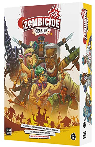 CMON | Zombicide: Gear Up | Juego de Mesa Cooperativo para Adultos y Jóvenes | A Partir de 14 Años | De 1 a 6 Jugadores | 30-45 Minutos por Partida | Español