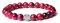 MetJakt Natürliche 8 mm Edelsteine Heilung Crystal Stretch Perlen Armband Armreif mit 925 Sterling Silber Double Happiness Anhänger (Rotes Tigerauge)