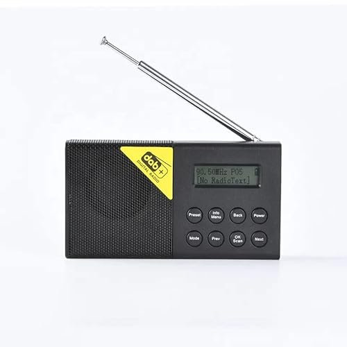 Class Portable Rechargable DAB Bluetooth FM Radio - Black DAB-PC3