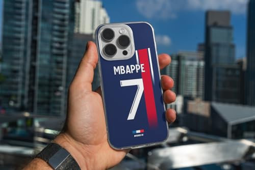 MYCASEFC Coque Football Paris SG Xiaomi Mi A2. Housse de Football pour Smartphone en Silicone TPU Transparent - Design de qualité supérieure.
