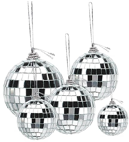 Homoyoyo 36st Discokugel Partyzubehör Der 70er Disco-ornamente Mini-spiegel Disco- Disco-kugel-dekor Spiegellicht Bar-disco Kleiner Spiegel Disco-becher Dekorationen Glas Draussen