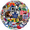 Hockey Puck Aufkleber 50 Stück für Wasserflaschen, niedliche Basketball Geschenke Sport Aufkleber für Kinder, Teenager, Erwachsene