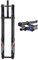 HerfsT Mountainbike-Federung, umgekehrte Gabel, 26/27,5/29 Zoll, MTB-Luftgabel, Federweg, 220 mm Zugstufeneinstellung, Steckachse, 20 x 110 mm, Doppelschulter, mit Sperre