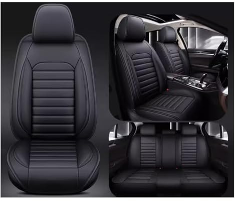 Full Set Auto Sitzbezüge für Mercedes-Benz Classe A W168 W169 W176 Br.177 Classe B W245 W242 W246 W247, Wasserdichter Leder-Autositzbezug, Seasons Protectors VerschleißFest, 5-Sitzer Autositzbezug Uni